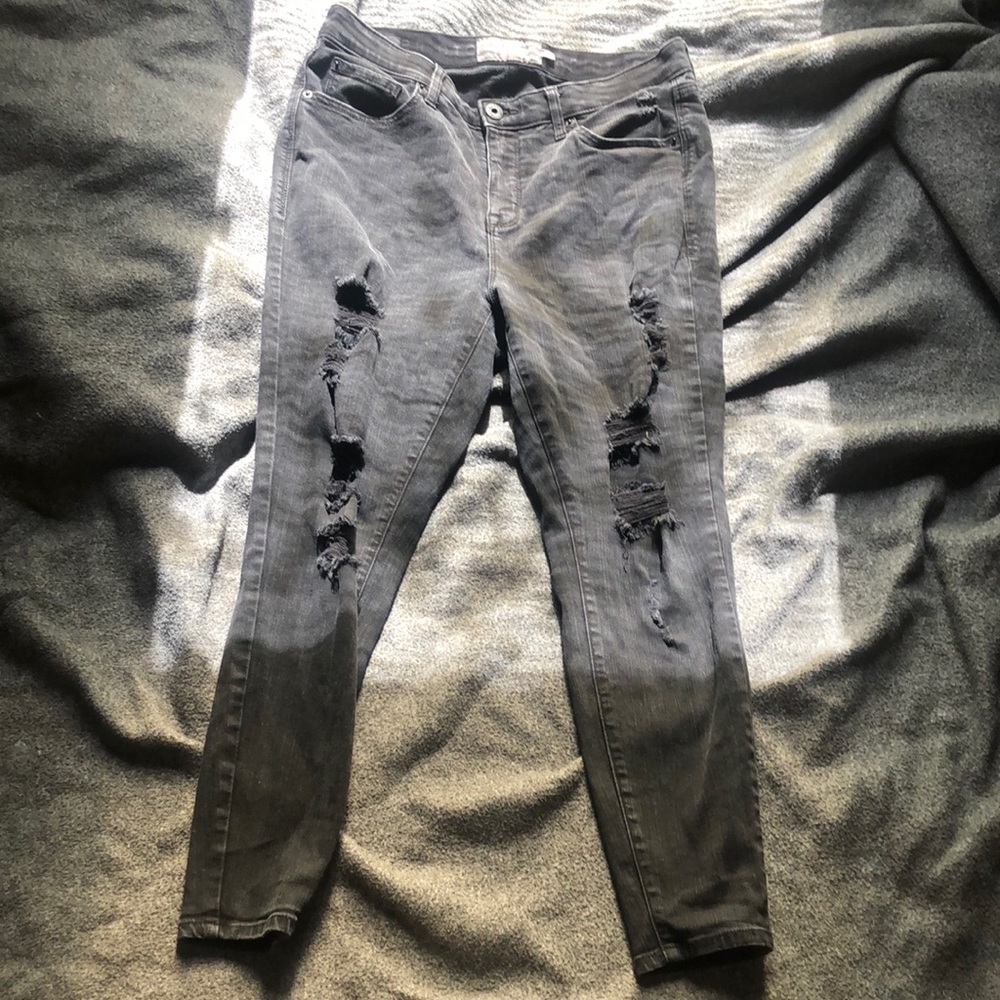 Black Ripped Jeans from Torrid